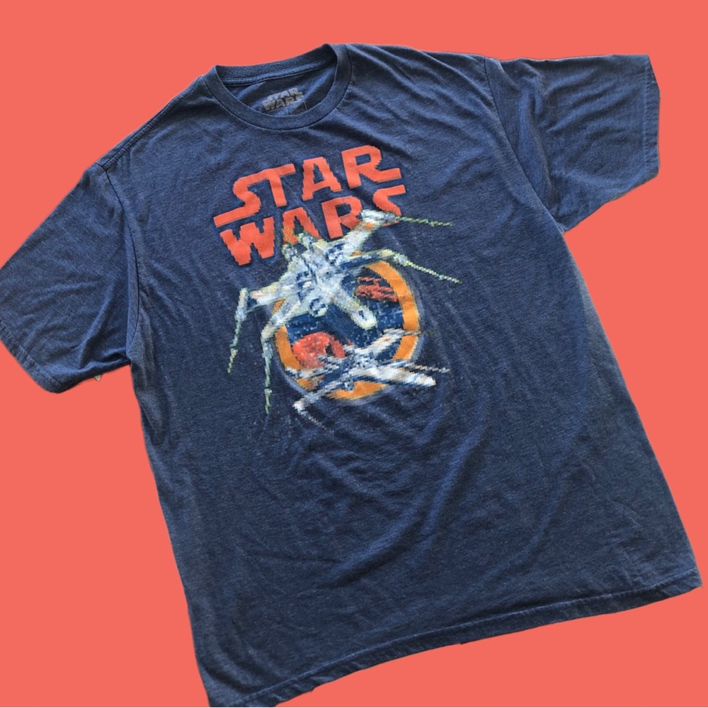 Star Wars 8bit X-Wing Fighter Mens XL Tee